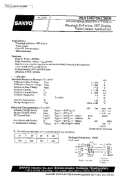 Datasheet 2SC3601 manufacturer Sanyo