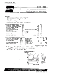 Datasheet 2SC4223 manufacturer Sanyo