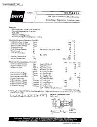 Datasheet 2SC4424 manufacturer Sanyo