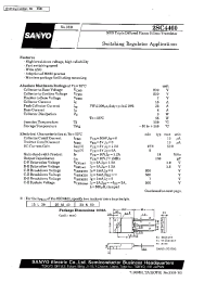 Datasheet 2SC4460 manufacturer Sanyo