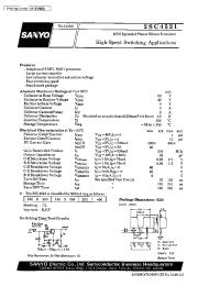 Datasheet 2SC4521 manufacturer Sanyo