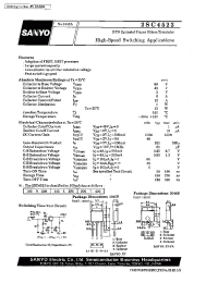 Datasheet 2SC4523 manufacturer Sanyo