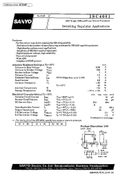 Datasheet 2SC4601 manufacturer Sanyo