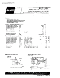 Datasheet 2SC4890 manufacturer Sanyo