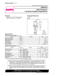 Datasheet 2SC5414 manufacturer Sanyo