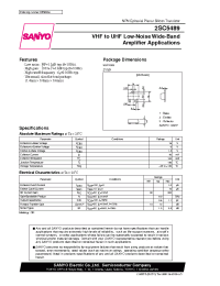 Datasheet 2SC5489 manufacturer Sanyo