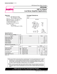 Datasheet 2SC5490 manufacturer Sanyo