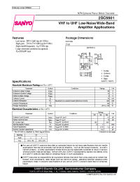 Datasheet 2SC5501 manufacturer Sanyo