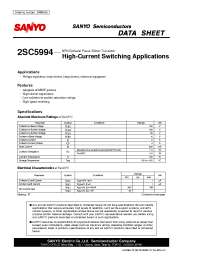 Datasheet 2SC5994 manufacturer Sanyo