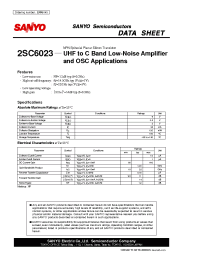 Datasheet 2SC6023 manufacturer Sanyo