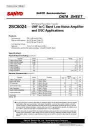 Datasheet 2SC6024 manufacturer Sanyo