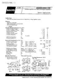 Datasheet 2SD1192 manufacturer Sanyo