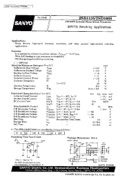 Datasheet 2SD1668 manufacturer Sanyo