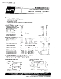 Datasheet 2Sd1684 manufacturer Sanyo