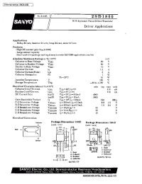 Datasheet 2SD1800 manufacturer Sanyo