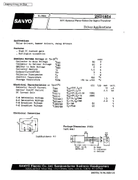 Datasheet 2SD1854 manufacturer Sanyo