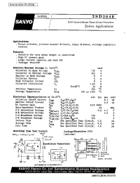 Datasheet 2SD2049 manufacturer Sanyo