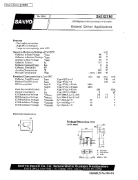 Datasheet 2SD2116 manufacturer Sanyo
