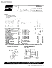 Datasheet 2SK1454 manufacturer Sanyo