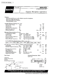Datasheet 2SK1578 manufacturer Sanyo