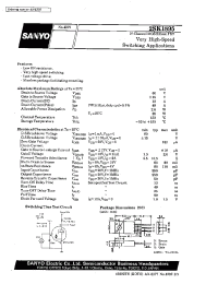 Datasheet 2SK1895 manufacturer Sanyo