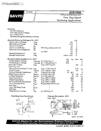 Datasheet 2SK1906 manufacturer Sanyo