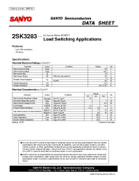 Datasheet 2SK3283 manufacturer Sanyo