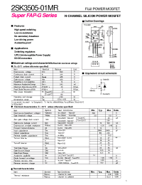 Datasheet 2SK3505-01 manufacturer Sanyo