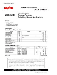 Datasheet 2SK3708 manufacturer Sanyo