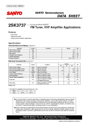 Datasheet 2SK3737 manufacturer Sanyo