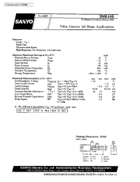 Datasheet 2SK445 manufacturer Sanyo