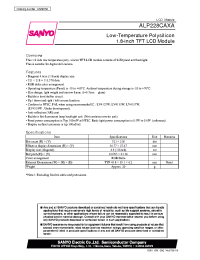 Datasheet ALP228CAXA manufacturer Sanyo