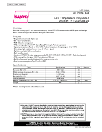 Datasheet ALP236FCX manufacturer Sanyo