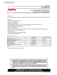 Datasheet ALP236FXX manufacturer Sanyo