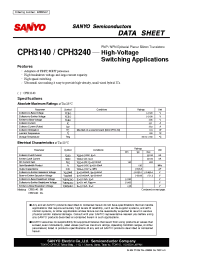 Datasheet CPH3140 manufacturer Sanyo