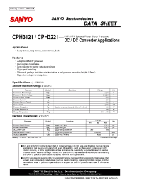 Datasheet CPH3221 manufacturer Sanyo