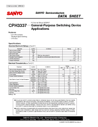 Datasheet CPH3337 manufacturer Sanyo