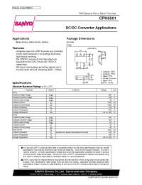 Datasheet CPH5501 manufacturer Sanyo