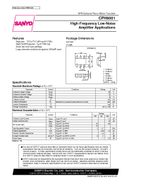 Datasheet CPH6001 manufacturer Sanyo