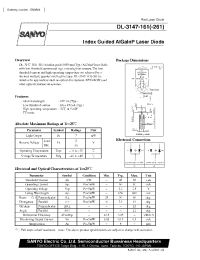 Datasheet DL-3147-161 manufacturer Sanyo