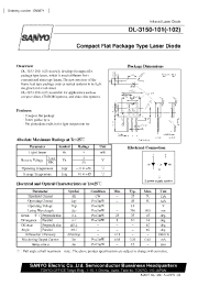 Datasheet DL-3150-101 manufacturer Sanyo