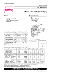 Datasheet DL-3150-105 manufacturer Sanyo