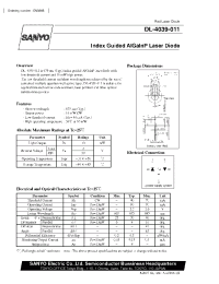 Datasheet DL-4039-011 manufacturer Sanyo