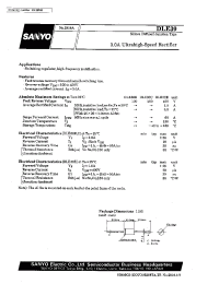 Datasheet DLE30C manufacturer Sanyo