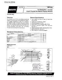 Datasheet DM1623-1DL3 manufacturer Sanyo