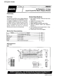 Datasheet DM2423-1BL7 manufacturer Sanyo