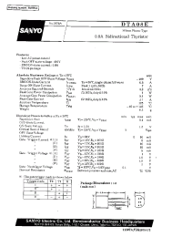 Datasheet DTA08E manufacturer Sanyo
