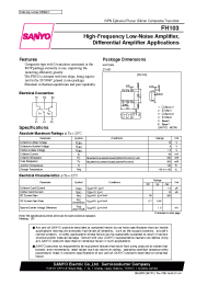 Datasheet FH103 manufacturer Sanyo