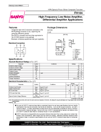 Datasheet FH104 manufacturer Sanyo