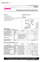 Datasheet FW103 manufacturer Sanyo